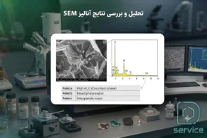 نجلیل نتایج آنالیز SEM