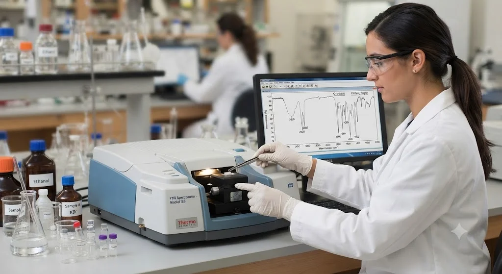 آماده سازی نمونه برای آنالیز FTIR